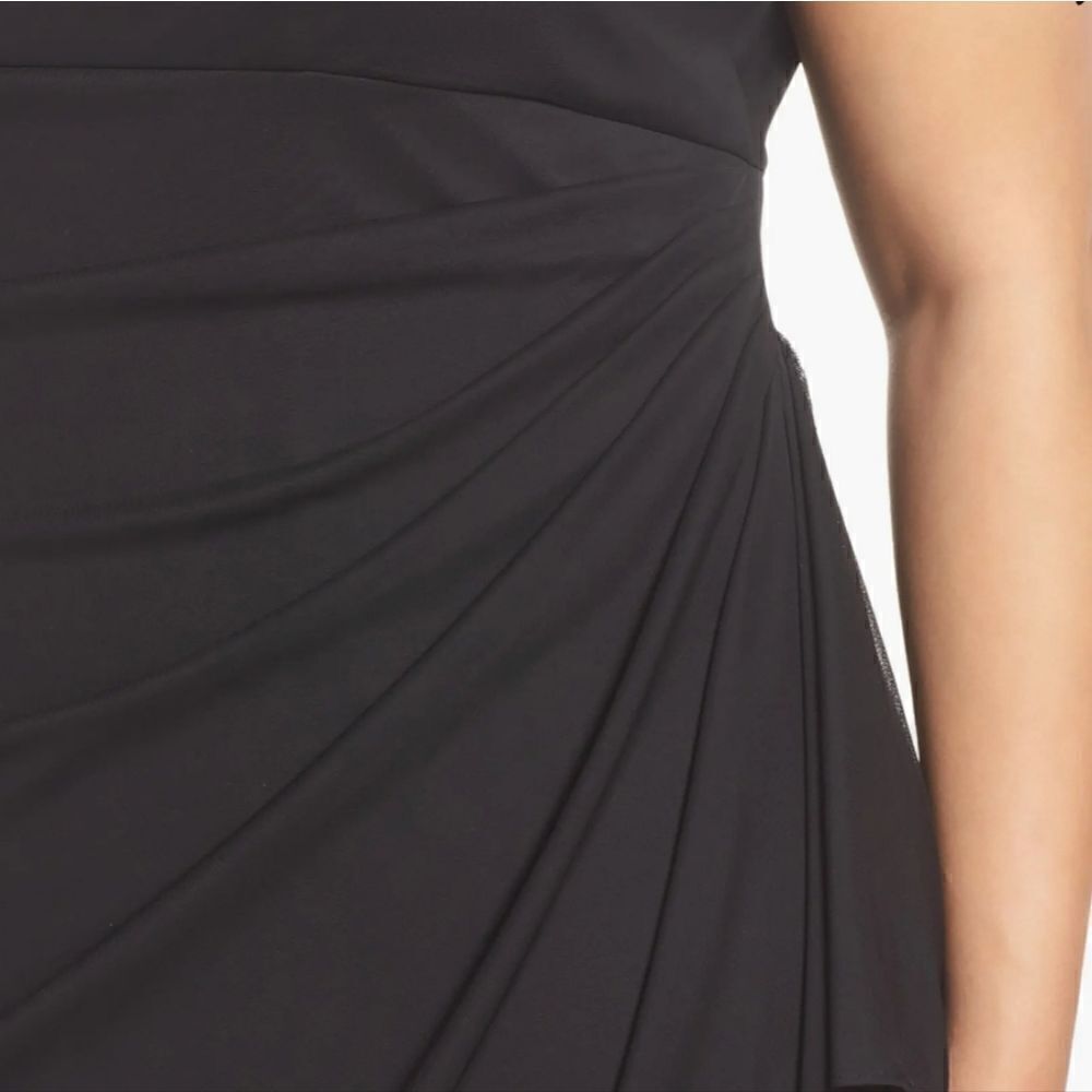 Alex Evenings Cold Shoulder Ruffle Gown  NWT Size 4P - Picture 4 of 10